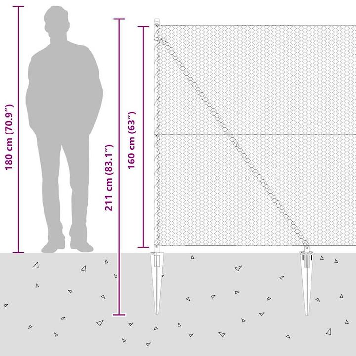 Produktbild vidaXL Gartenzaun