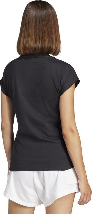Actual product image adidas Women's Essentials LINEAR Cotton T-Shirt, Black/White, XL (XL)