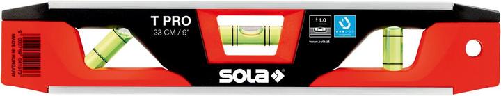 Actual product image Sola Messwerkzeuge Torpedo spirit level T PRO 23 cm aluminium/ABS plastic red/black 1 mm/m 1 mm/m (23 cm)