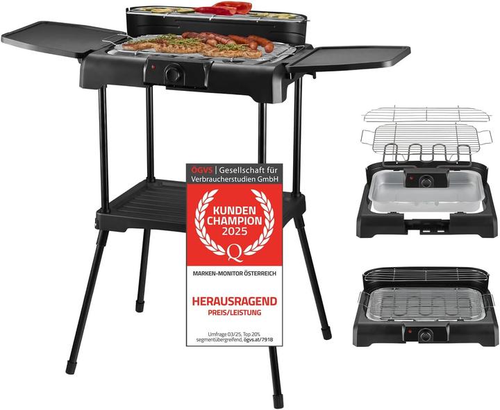 TZS First Austria 2in1 Elektrogrill mit Stand- und Tischfunktion (2.20 kW)