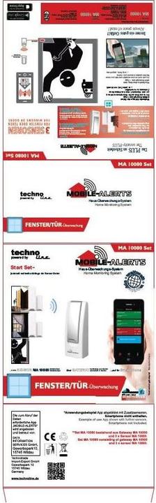 Immagine prodotto Technoline Avvisi mobili MA 10080 Imposta gateway Basisstat. + contatto con finestre e porte