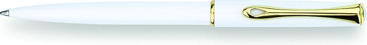 Diplomat Kugelschreiber Traveller (Gold, Weiss, 1x)