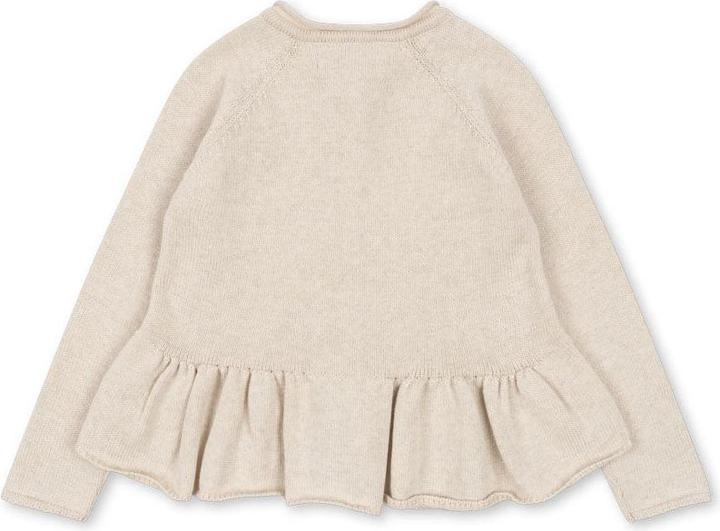 Actual product image Konges Slojd Cabby knitted cardigan Off White Melange (122, 128)
