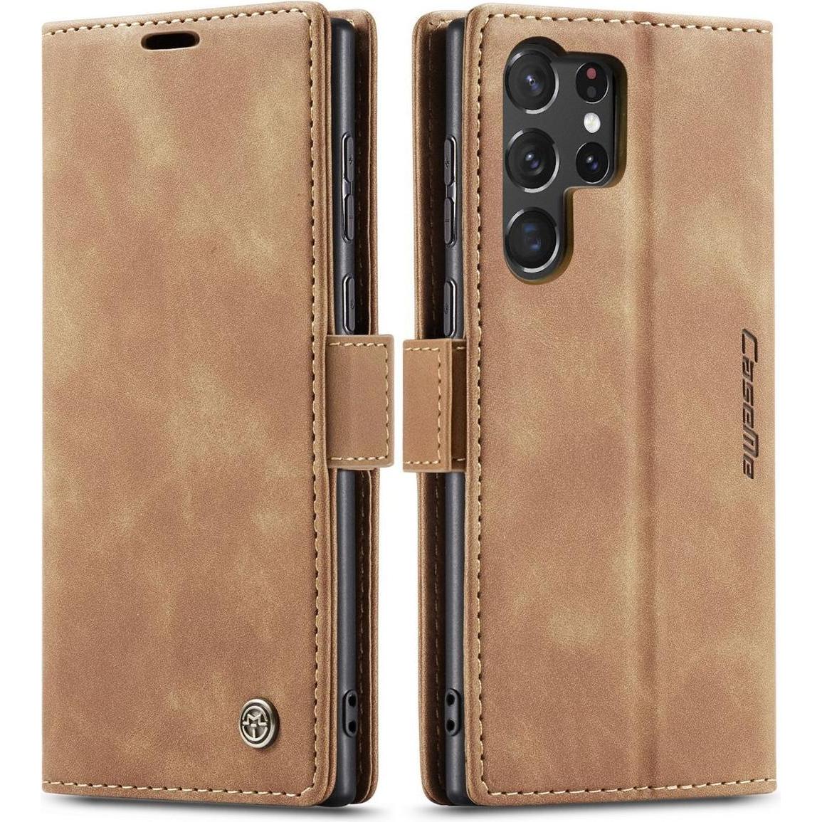 König Design Hülle Handy Schutz für Samsung Galaxy S23 Plus Ultra Case Cover Tasche Wallet (Samsung Galaxy S23 Ultra), S...