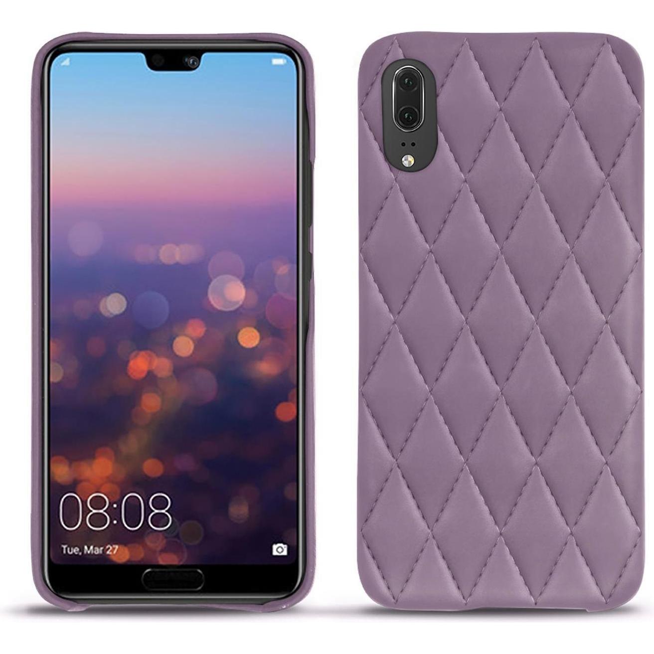 Noreve Lederschutzhülle (Huawei P20), Smartphone Hülle, Violett