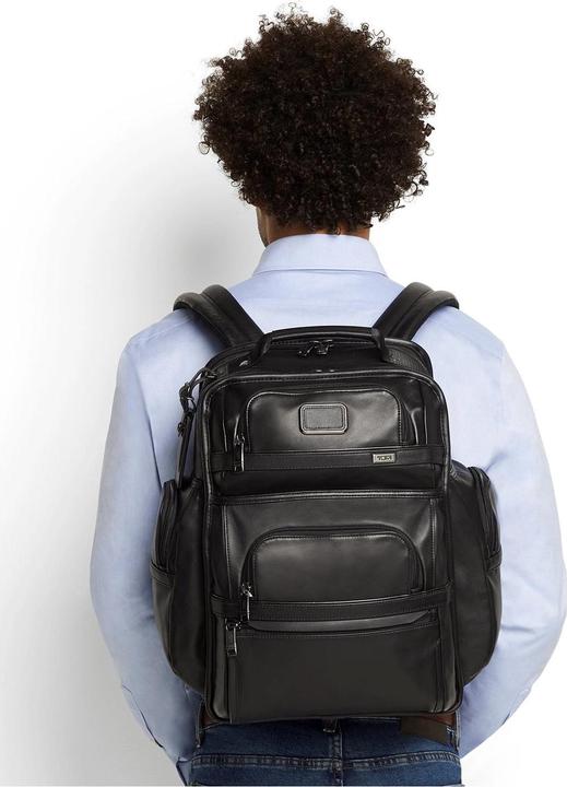 Actual product image Tumi Alpha 3 Leather Brief Pack