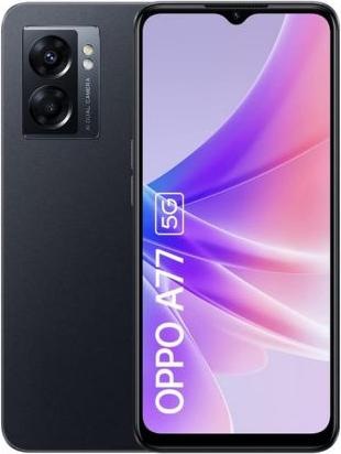 Productafbeelding OPPO A77 (64 GB, Middernachtelijk zwart, 6.56", Dubbele SIM, 48 Mpx, 5G)