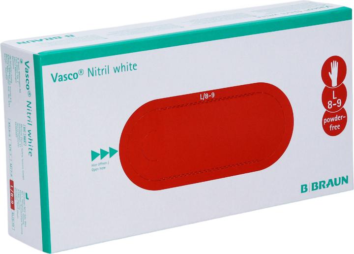 Produktbild B.Braun Vasco Nitril White Uh L (L)