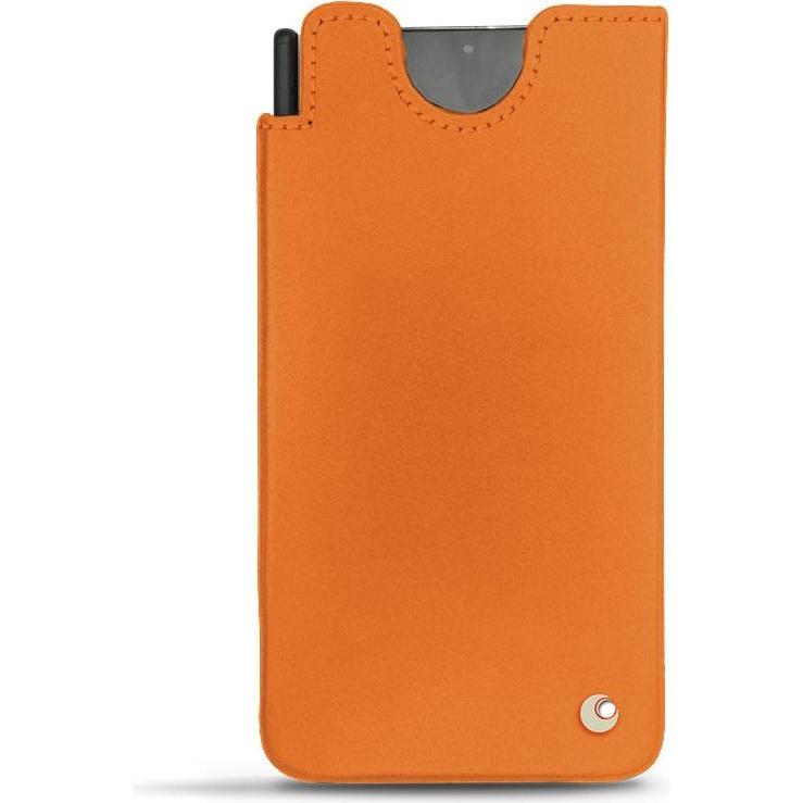 Noreve Lederschutzhülle (Samsung Galaxy S21 Ultra), Smartphone Hülle, Orange