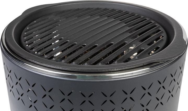 Produktbild FTM Holzkohle-Tischgrill Rotondo, Schwarz (29 cm)