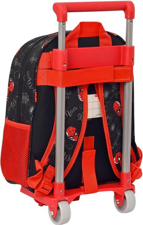 Actual product image Spiderman School rucksack with wheels Spider-Man Hero Black 27 x 33 x 10 cm