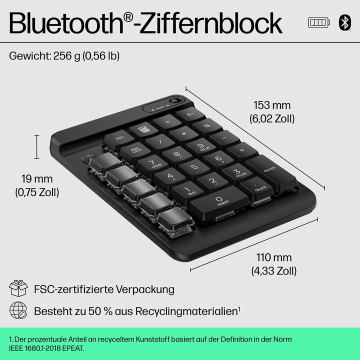 Produktbild HP 430 Programmable Wireless Keypad (P) (CH, Kabellos)