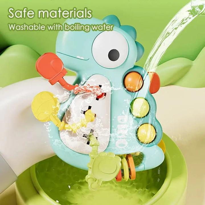 Actual product image Activity Board Dinosaur Pull String Sensory Awakening Rattle Training Development Activity Early Educational