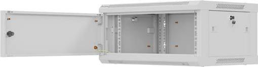 Productafbeelding Lanberg Other goods Wall mounted installation cabinet 19" 4U 600X450 | WF01-6404-00S | Gray (4 HE, 19 inch rek)