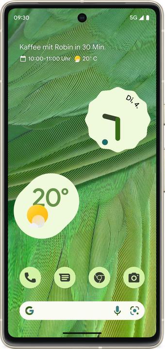 Produktbild Google Pixel 7 (128 GB, Lemongrass, 6.30", SIM + eSIM, 50 Mpx, 5G)