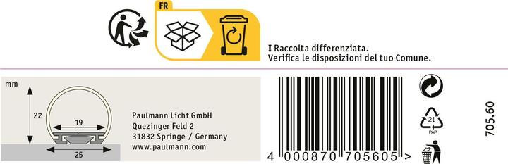 Image du produit Paulmann Profil du tube (200 cm, Intérieur)