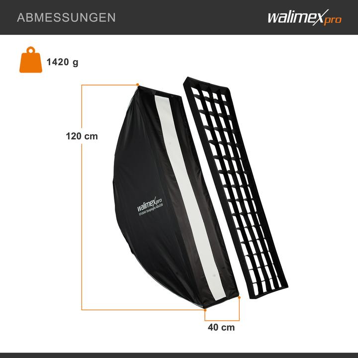 Actual product image Walimex pro Studio Striplight 40x120 Elinchrom (Soft boxes)