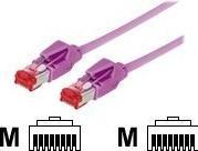 Image du produit Tecline Cordon de raccordement S/FTP, PiMF, Cat 6, erica purple, 1,5 m sans halogène, avec câble Draka et (S/FTP, CAT6, 1.50 m)
