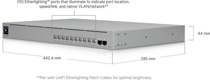 Actual product image Ubiquiti UniFi Pro XG 10 Switch 10-porte 10 Gigabit Ethernet PoE+++ (12 Ports)