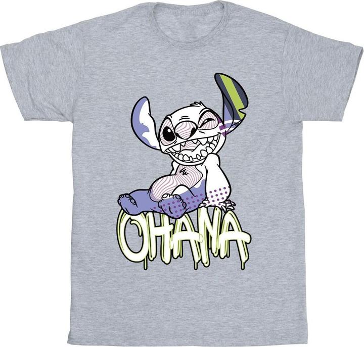 Immagine prodotto Disney Lilo And Stitch Ohana Graffiti Maglietta Ragazze (152, 158)