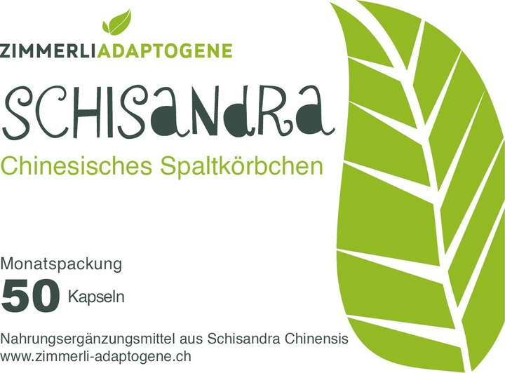 Nährwerte und Zutaten Zimmerli Adaptogene Schisandra Kapseln 50 Kapseln (1 Stück, Kapseln, 25 g)