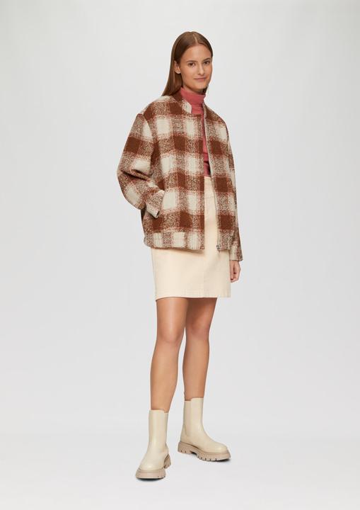 Actual product image S.Oliver Indoor-Jacke Blouson aus Bouclé mit Musterung (38)