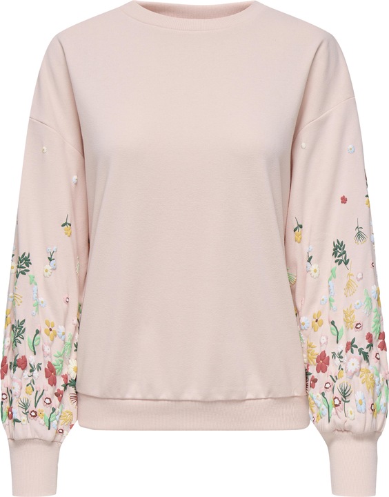 Produktbild Only Normal geschnitten Rundhals Gerippte Ärmelbündchen Tief angesetzte Schulter Sweatshirt Sweatshirt (S)