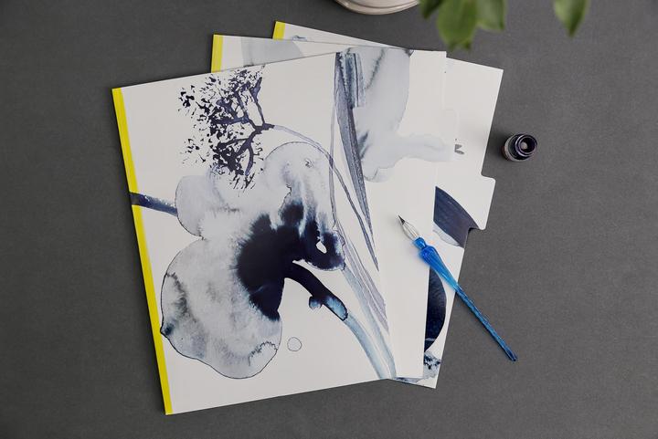 Actual product image Clairefontaine Inkebana, Set de 3 pochettes à onglets 22x31 cm, ass. - A motifs (22 x 31 cm)