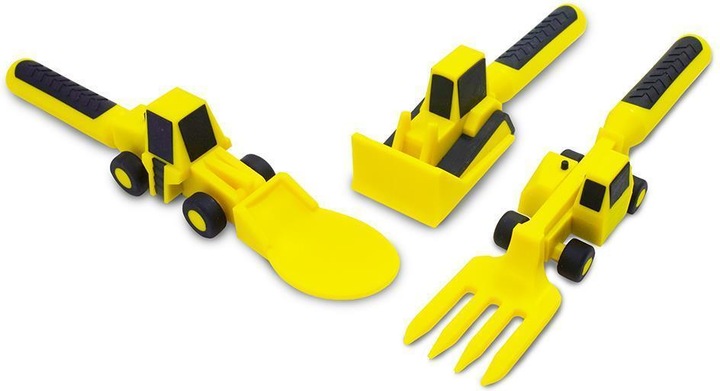 Actual product image Constructive Eating Construction Site Cutlery & Plate Set