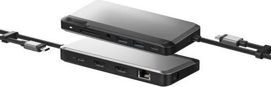 Productafbeelding Alogic USB-C Dock voor twee schermen MX2 Lit (USB-C, 10 Havens)