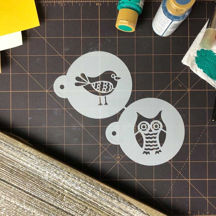 Immagine prodotto Designer Stencils Stencil di gufo e uccelli