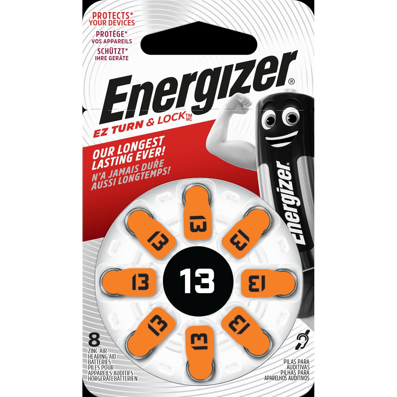 Energizer Hearing Aid 13 (8 Stk., 13, 280 mAh), Batterien + Akkus