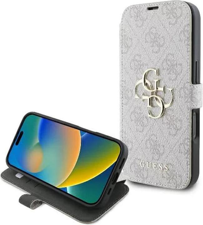 Véritable étui de protection contre les chocs Guess 4G logo en métal