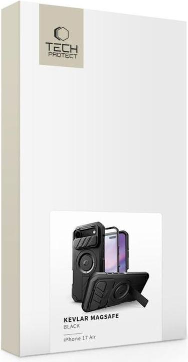 Actual product image Tech-Protect Kevlar MagSafe Case für iPhone 17 Air - Schwarz (Apple iPhone 17 Pro)