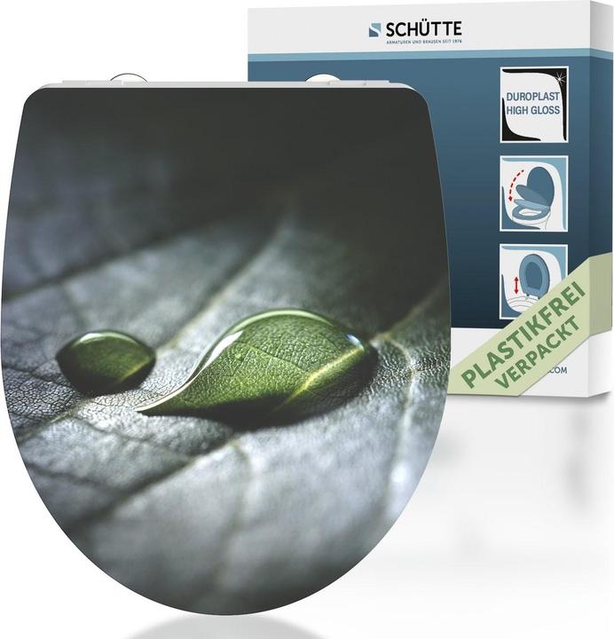 Produktbild Schütte WC Sitz Duroplast WC-Sitz RAINDROP Absenkautomatik Schnellverschluss Quick Release 82583 Floral