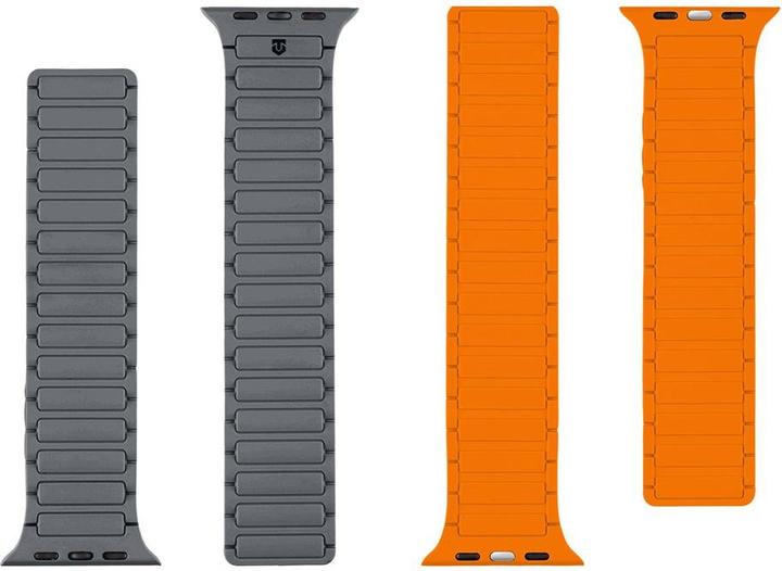 Image du produit Tactical MagBand for Apple Watch 42/44/45/49 gris/orange (Silicone)