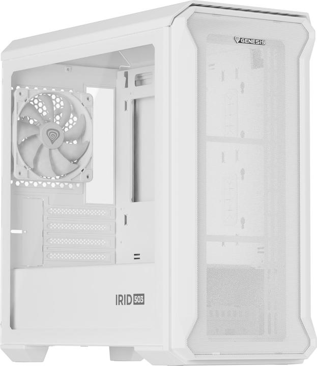 Produktbild Genesis Obudowa Irid 503 Argb Lite Matx Mini Tower Z Oknem Biała (mATX, Mini-ITX)