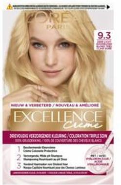 L'Oréal Paris Excellence Crème colorante pour cheveux 9.3 Very Light Golden Blonde (9.3 very light golden blonde)