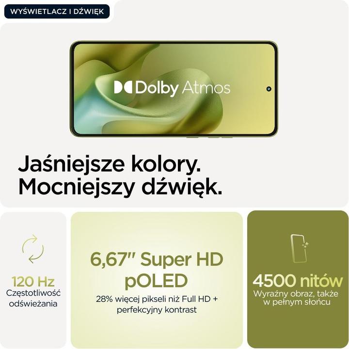 Immagine prodotto Motorola Moto G86 (256 GB, Cipresso d'oro, 6.67", SIM + eSIM, 5G)