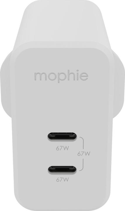mophie 409909305, Intérieure, Secteur, Blanc (67 W, 2 ports)