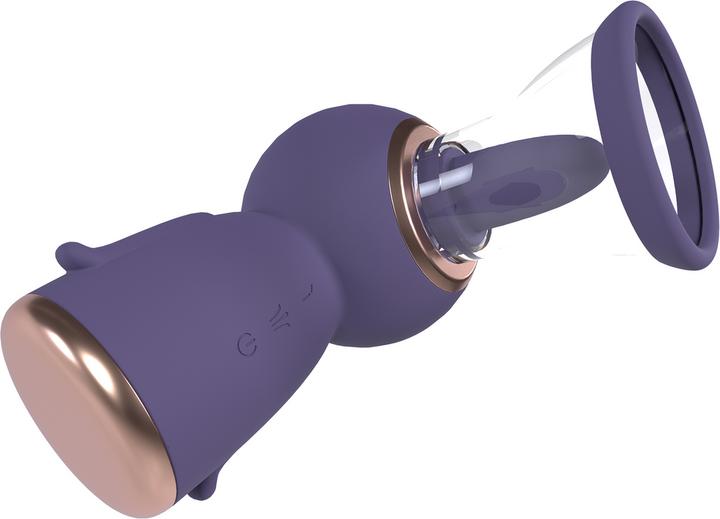Actual product image Shots Exquisite - Rechargeable Vulva and Breast Pump - Purple