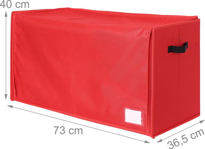 Produktbild Relaxdays Weihnachtskugel Aufbewahrungsbox (73 cm, 1x)