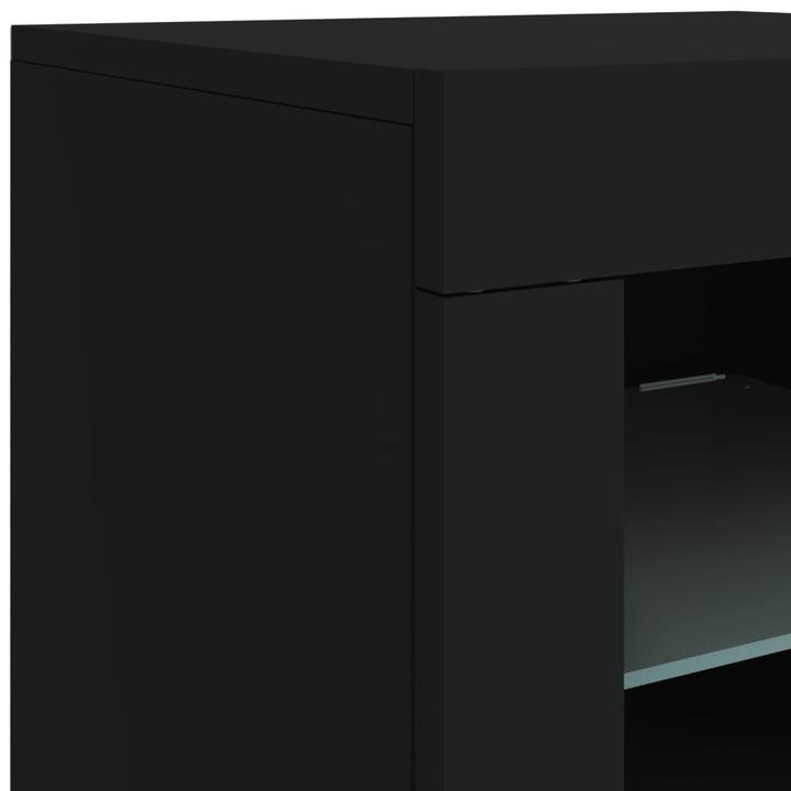 Actual product image vidaXL Side cabinet with LED lights black (41 x 37 x 67 cm)