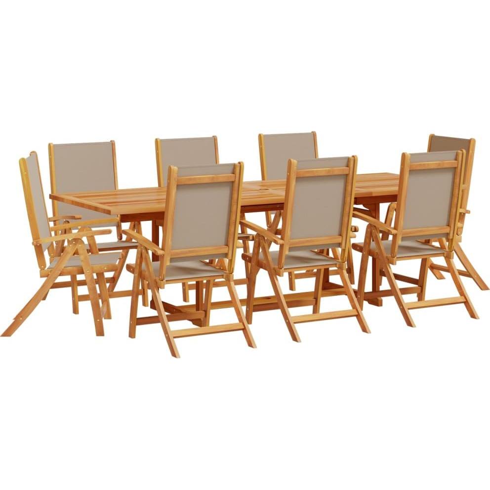 VidaXL, Gartentisch + Balkontisch, Keira (100 cm)