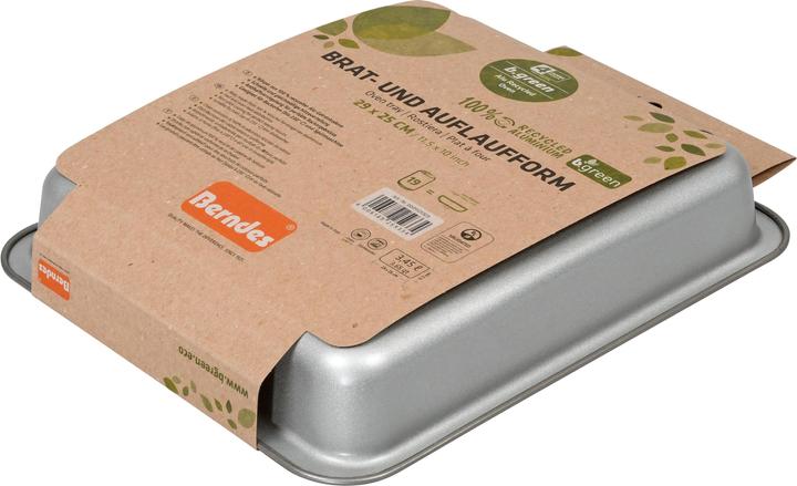 Produktbild Berndes Auflaufform Alu Recycled Induction 29 x 25 cm, Eckig, Silber