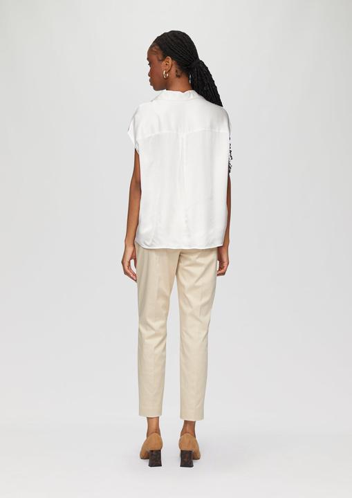 Immagine prodotto s.Oliver Bluse Satinbluse im Relaxed Fit mit Perlmuttknöpfen (44)