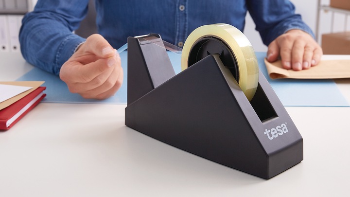 Actual product image tesa ® Table dispenser Easy Cut® Economy 25 mmx66 m (WxL) black