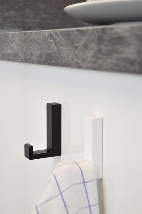 Produktbild Siro MantelHaken Doradus GarderobenHaken 15x61mm, Haken ZN weiss glänzend