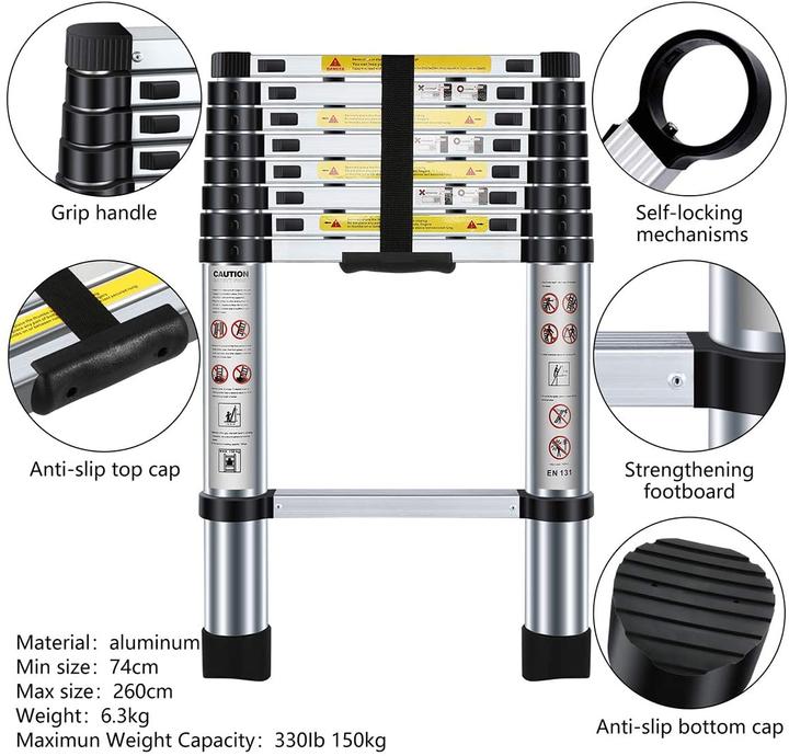 Produktbild Nestling Teleskopleiter 2.6m (Teleskopleiter)