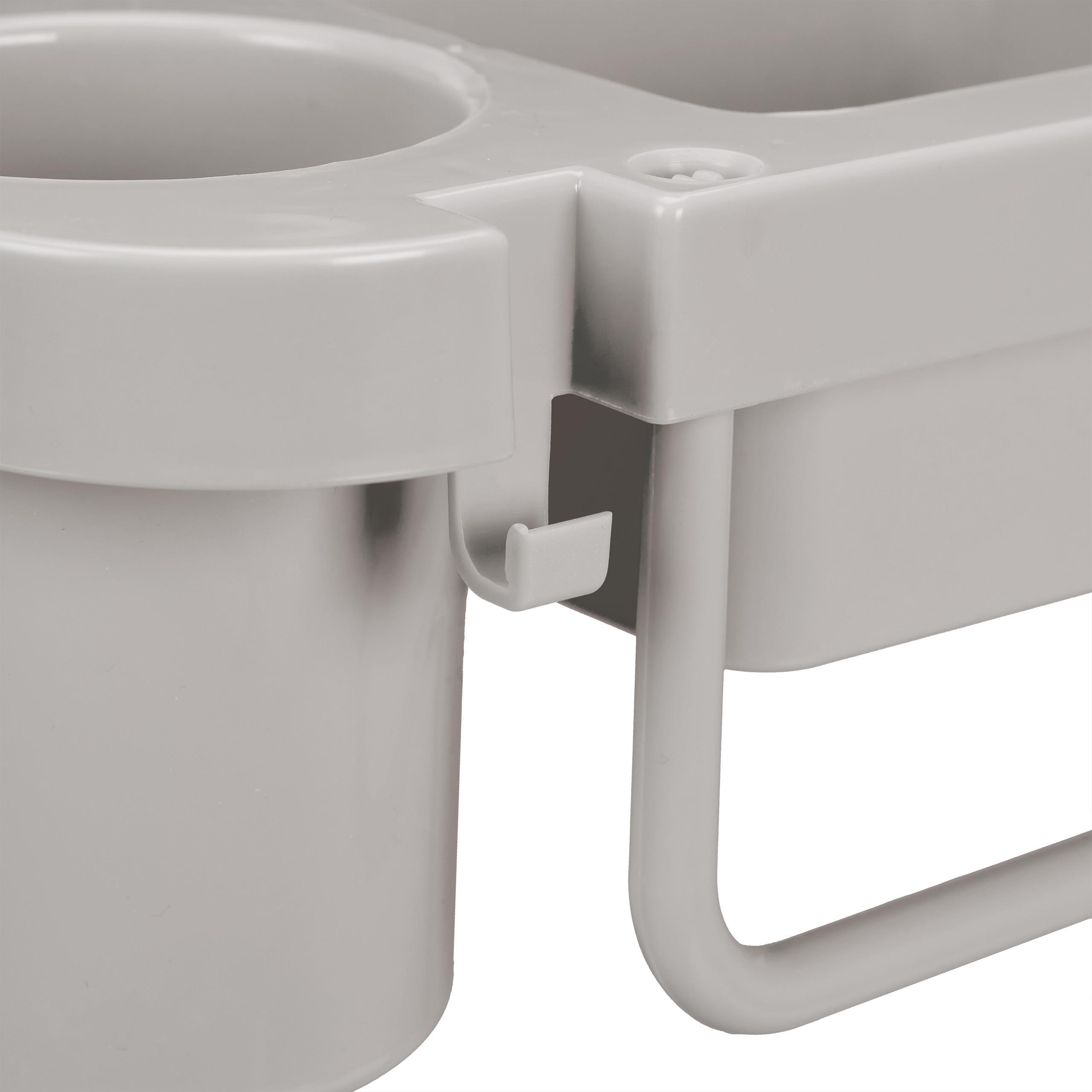 Relaxdays, Badaufbewahrung, Föhn-Halterung